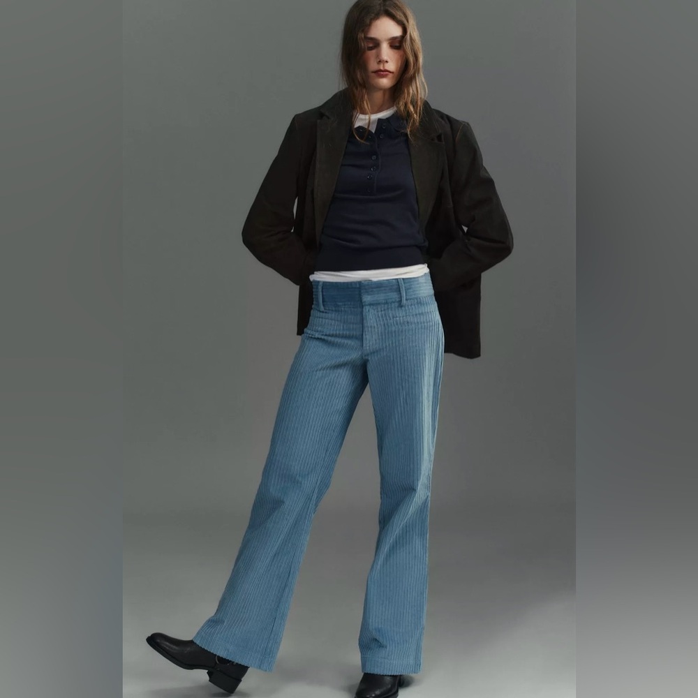 Zara Flare Corduroy Pants